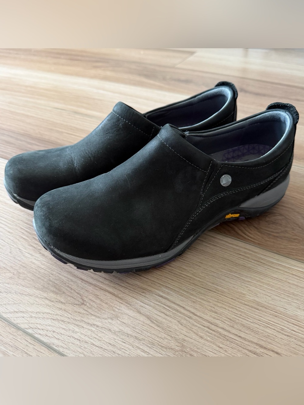 Dansko Black Clogs Vibram Soles